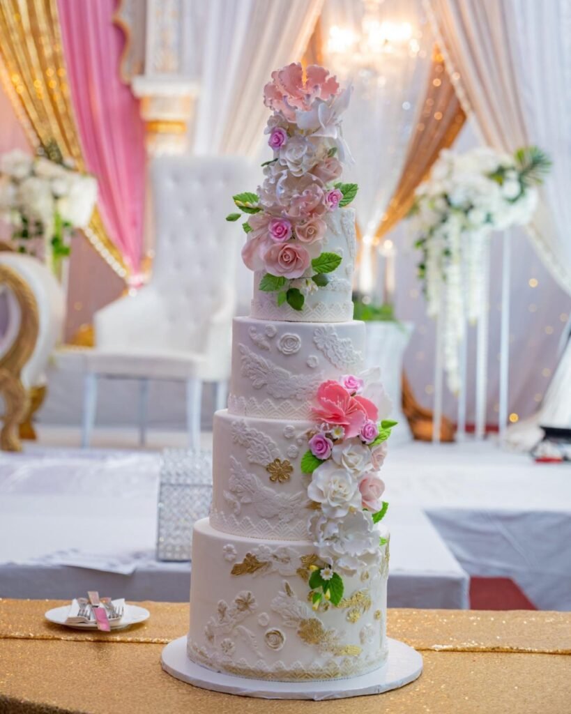 Tiered wedding cake by CakeToronto, North York